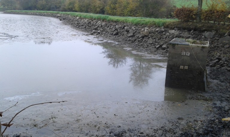 travaux au plan d'eau