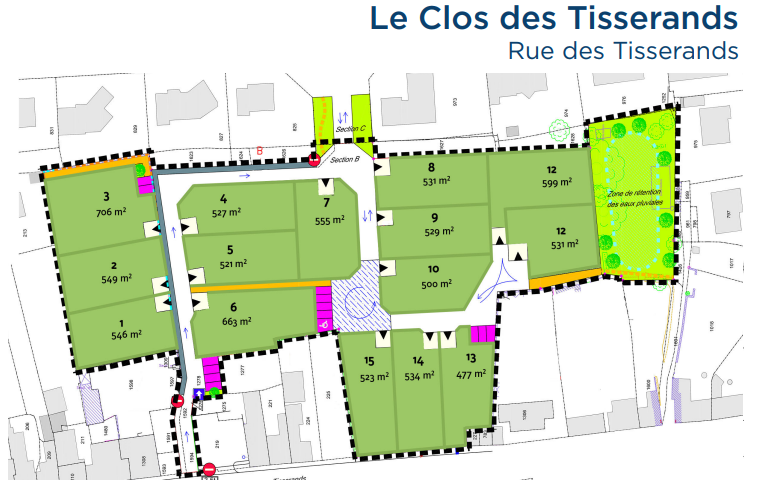 Le Clos des Tisserands : parcelles en vente