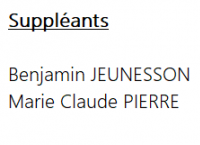 membres suppléants